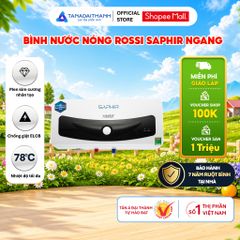 [GIAO LẮP MIỀN BẮC] Bình nóng lạnh gián tiếp Rossi Saphir Ngang (15/20/30 Lít) - Chính hãng, Bảo Hành 7 năm