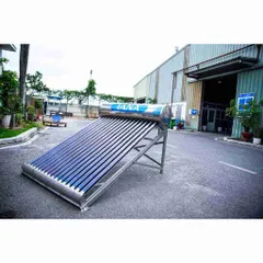 [GIAO MIỀN BẮC] Combo Trữ Sạch Nhiệt Xanh Gồm Bồn Inox 304 Tân Á Ngang 500-2000L và Máy NLMT Tân Á GOLD 160L