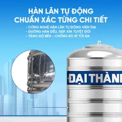 [GIAO MIỀN NAM] Bồn nước inox Đại Thành Đứng 500D 1000D 1500D 2000D, Sus 304 - Chính hãng, Bảo hành 12 năm