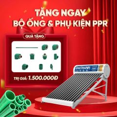 Bộ tặng phẩm năng lượng mặt trời gồm ống nước và phụ kiện PPR phi 25