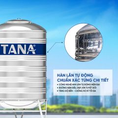 [GIAO MIỀN BẮC] Bồn nước inox Tân Á Đứng 2500D - 6000D Sus 304 - Chính hãng, Bảo hành 12 năm