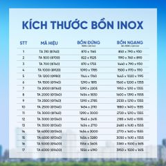 [GIAO MIỀN BẮC] Bồn nước inox Tân Á Đứng 2500D - 6000D Sus 304 - Chính hãng, Bảo hành 12 năm