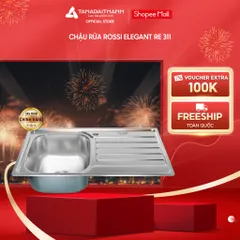Chậu rửa Rossi RE 311 Inox SUS 201 - Hàng chính hãng (Chỉ bán tại khu vực miền Bắc)