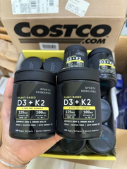 uống bổ sung Vitamin D3, K2 SR Vitamin D3 + K2 with Coconut Oil 125mcg (5000IU) 160 Softgels