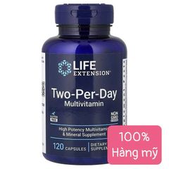 120 Viên Life Extension Two-Per-Day Multivitamin - Công Thức Vitamin Tổng Hợp Hàm Lượng Cao, Hỗ Trợ Sức Khỏe Toàn Diện