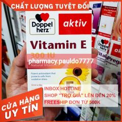 ✅[CHÍNH HÃNG, CHO KIỂM HÀNG] Viên uống vitamin e DOPPEL Vitamin E hỗ trợ làm chậm quá trình lão hóa (Hộp 30 viên)