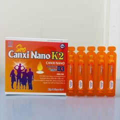 Calci hữu cơ cho bé từ 0 tháng tuổi - CANXI NANO K2 20 ống