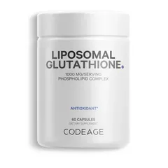 (Nhập Khâu) Viên Uống Codeage Liposomal Glutathione 1000mg - Hỗ Trợ Trắng Da, Ngăn Ngừa Oxy Hóa  NK chính ngạch