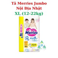 Tã Bỉm Merries Nhật Bản Jumbo Siêu Thấm Hút Chống Hăm Khô Thoáng Đủ Size M66 M76 L56 XL50 XXL32 755954