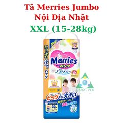 Tã Bỉm Merries Nhật Bản Jumbo Siêu Thấm Hút Chống Hăm Khô Thoáng Đủ Size M66 M76 L56 XL50 XXL32 755954