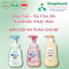 Dầu Gội, Xả Tạo Bọt Cho Bé K ao Kids Nhật Bản – Không Cay Mắt, Dịu Nhẹ, An Toàn Cho Bé, Bé Dễ Tự Gội