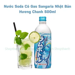 Nước Soda Sangaria Nhật Bản 500ml Chính Hãng – Vị Trái Cây Tự Nhiên Sảng Khoái, Không Ngọt Gắt