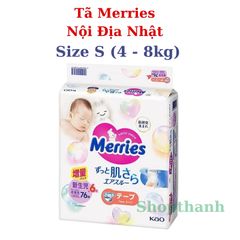 Tã Bỉm Merries Nhật Bản Êm Mềm Thoáng Khí Ngăn Ngừa Hăm Cho Bé Từ Sơ Sinh Đến Bé Biết Đi 756000
