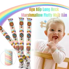 Kẹo Xốp Long Neck Marshmallow Fluffy Xoắn Dài, Kẹo Xốp Cầu Vồng Đến Từ Nhật Bản {Shopthanh Kho Tã Nhật} 756002