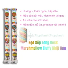 Kẹo Xốp Long Neck Marshmallow Fluffy Xoắn Dài, Kẹo Xốp Cầu Vồng Đến Từ Nhật Bản {Shopthanh Kho Tã Nhật} 756002