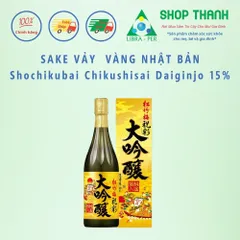 Sake Vảy Vàng Shochikubai Daiginjo 720ml Nhật Bản – Daiginjo Cao Cấp, Quà Biếu Sang Trọng