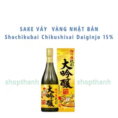 Sake Vảy Vàng Shochikubai Daiginjo 720ml Nhật Bản – Daiginjo Cao Cấp, Quà Biếu Sang Trọng