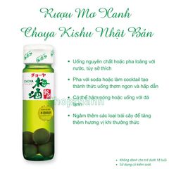 Nước Mơ Xanh Ngâm Choya Kishu Monogatari Nhật Bản - Nước Mơ Xanh Lên Men 14%