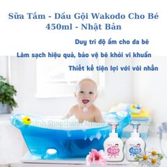 Sữa Tắm, Dầu Gội Wakodo Cho Bé Nội Địa Nhật – Không Cay Mắt, Dịu Nhẹ Da Nhạy Cảm, An Toàn Từ Sơ Sinh 756030