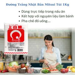Đường Trắng Mitsui Nhật Bản 1Kg Jouhaku-tou, An toàn, Thơm Ngọn Trong Chế Biến Nấu Ăn Cho Gia Đình