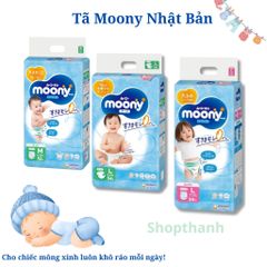 Tã Bỉm Moony Cộng Miếng Nội Địa Nhật | Dán & Quần Đủ Size NB82, S76, M58, L58, M58q, L50q, XL44q – Mềm Mại, Thoáng Khí 756055