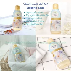 Nước Giặt Đồ Lót Lingerie Soap 120ml Kobayashi Nhật Bản - Tẩy Sạch Kháng Khuẩn Dịu Nhẹ Bảo Vệ Đồ Lót