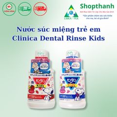 Nước Súc Miệng Trẻ EmClinica Dental Rinse Kids 250ml Nội Địa Nhật, Bảo Vệ Răng Miệng Bé Yêu