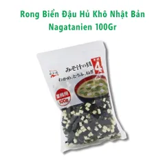 Rong Biển Đậu Hũ Sấy Khô Nagatanien Nhật Bản 100g Nguyên Liệu Nấu Canh Miso Súp Dinh Dưỡng Tiện Lợi