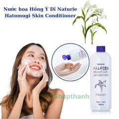 Toner (lotion) nước hoa hồng dưỡng ẩm Hatomugi chiết xuất hạt ý dĩ 500ml 756094