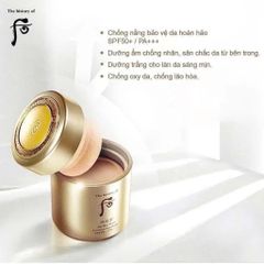 Set Phấn chống nắng WHOO Cushion Sun Balm tặng dầu tẩy trang 50ml