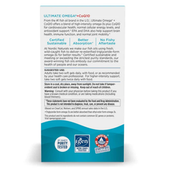Dầu cá Omega-3 Nordic Naturals Ultimate Omega CoQ10 60 Softgels của Mỹ