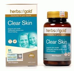 Herbs of Gold Clear Skin (60 Viên) - Viên Uống Hỗ Trợ Giảm Mụn & Sức Khỏe Làn Da