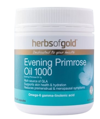 [Nhập khẩu] Viên uống Herbs of Gold Evening Primrose Oil 1000 hỗ trợ cân nội tiết nữ (200 viên)
