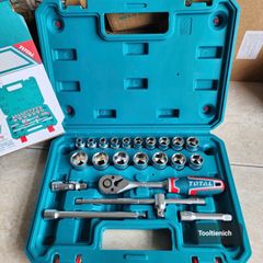 (T17) BỘ TUÝP 3 8 INCH 22 CHI TIẾT TOTAL THT38122 CHUYÊN NGHIỆP CHO MỌI CÔNG VIỆC SỬA CHỮA