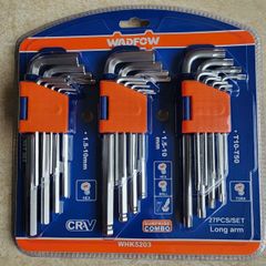 (T17) COMBO 3 BỘ LỤC GIÁC WADFOW WHK5203 ĐẦU BẰNG ĐẦU BI VÀ TORX 27 CHI TIẾT CHUYÊN DỤNG
