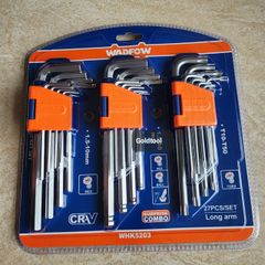 (T17) COMBO 3 BỘ LỤC GIÁC WADFOW WHK5203 ĐẦU BẰNG ĐẦU BI VÀ TORX 27 CHI TIẾT CHUYÊN DỤNG