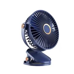 Quạt Kẹp Bàn Mini Để Bàn 5 Chế Độ + Kèm Đèn (172X91X200mm)