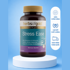 [Nhập khẩu] Herbs Of Gold Stress Ease- Viên Uống Giúp Giảm Căng Thẳng, Lo Âu ( Hộp 60 Viên)
