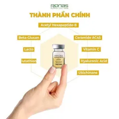 TINH CHẤT RONAS VITA-CELL SOLUTION PHỤC HỒI & DƯỠNG SÁNG DA 10 lọ x 5ml