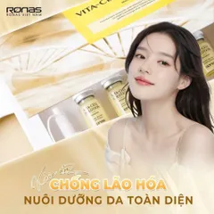TINH CHẤT RONAS VITA-CELL SOLUTION PHỤC HỒI & DƯỠNG SÁNG DA 10 lọ x 5ml