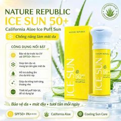 KEM CHỐNG NẮNG ICE SUN NATURE REPUBLIC SPF50+ PA+++ MẪU MỚI