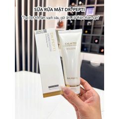 Sữa Rửa Mặt Tạo Bọt Dr.Pepti Galacto Cleansing Foam 110ml làm sạch sâu giữ ẩm cải thiện thâm sạm