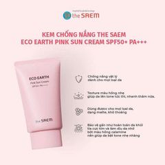 KEM CHỐNG NẮNG The Saem Eco Earth Power Pink SPF50+ PA+++