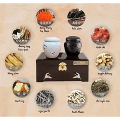 Cao hắc sâm đông trùng hạ thảo Hàn Quốc, hộp 2 lọ x 500g