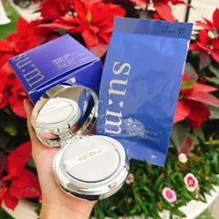 Phấn nước Su:m37 Water-full CC Cushion cứu tinh cho da dầu, da dễ đổ nhờn Chống nắng SPF50+/PA+++