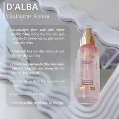XỊT KHOÁNG D’ALBA HỒNG RESTOCK CỰC NÓNG Giữ lớp makeup mịn 100ml