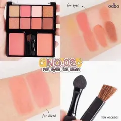 Phấn mắt odbo 2 tầng vs bảng mắt 8 ô và 2 má hồng