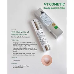 TINH CHẤT VI KIM VT REEDLE SHOT SPA TẠI NHÀ CHUẨN HÀN 2 chai 30ml + 3 gói sample