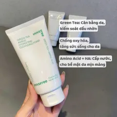 Sửa rửa mặt Innisfree Green Tea Foam Cleanser mẫu mới 150g