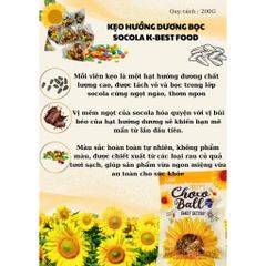 SALES SỐC THÁNG 1 Kẹo socola nhân hạt hướng dương K-Best Food Hàn Quốc 200g mua 10 gói tặng 1 túi xách xinh